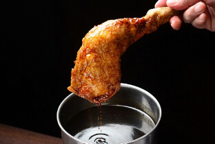 地鶏のもも焼き