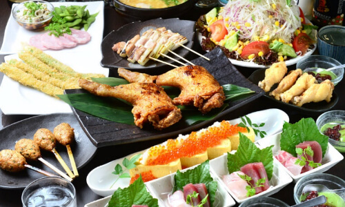 とら家グループのコース料理